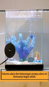【30 hari tanpa pengisian daya】Pompa oksigen USB mini pompa udara oksigen aquarium Silent Aerator Air Pump AC DC Gelembung Oksigen Airator Aquarium Baterai Mancing Lubang Cas Ikan Udang