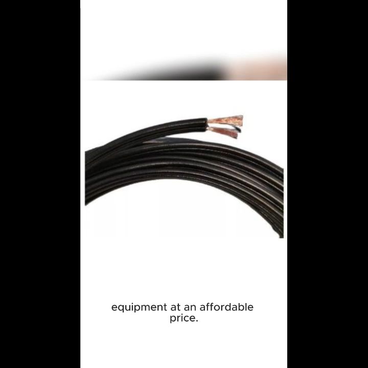 Flat Cord Wire 0.75mm 2C (18/2) Pre cut Black Omega, Extension