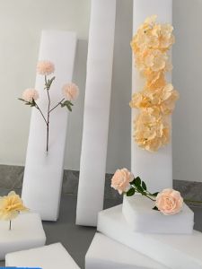 Trang Trí Đám Cưới Bảng Xốp Ngọc Trai Cotton Vải Bông Cây Nhân Tạo Bảng Đất Sét Hoa Cắm Hoa Đế Xốp Hoa Thiết Kế