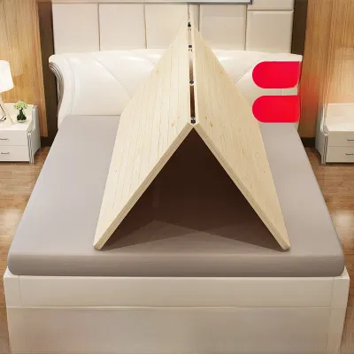 Lumber Hard Bed Board Foldable Double Size Solid Wood Beam Mattress Soft to Hard Conversion Wide Board Supportive Back Design