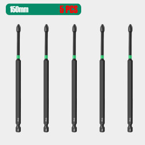 5PCS PH2 Magnetic Screwdriver Head Set S2 Alloy Steel 1/4" Hex Shank Cross Phillips Driver Bit For Electric Drill Impact Driver