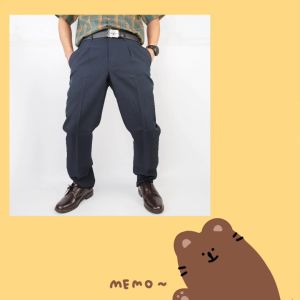 กางเกงผ้ามัน(หนาพิเศษ)ขายาว ผ้าลีวายส์ ตรา D&H ผ้าดี ใส่ไปงานไปการได้ไม่ระคายเคือง ทรงนี้คนแก่ชอบ