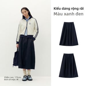 Semir | Chân Váy Đơn Giản Đa Dụng Với Gấu Hoa Tulip Bổ Cục Mùa Thu