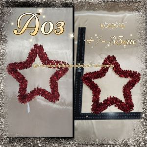 (1PCS) KRANS SLINGER NATAL 30CM LED - NON LED / GANTUNGAN AKSESORIS NATAL / KRANS BULAT / KRANS BINTANG / KRANS POHON NATAL / DEKORASI ORNAMEN GANTUNGAN PINTU NATAL SLINGER / KRANS NATAL / HIASAN NATAL MERRY CHRISTMAS