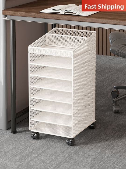 A4 Document Organizer Mobile Storage Shelf Filing Cart | Lazada PH