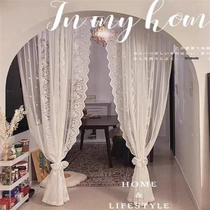 HUAYASEN | Lace French Retro Nordic Cottage Curtain