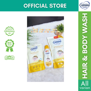 CUSSONS BABY Hair n Body Wash Deep Moisture | Sabun Shampoo Bayi 2in1 Pump Bottle Refill Pouch