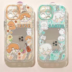 Mancar Mirror Surface Phone Case for Apple 16Pro iPhone 15/13/14Promax 12 XS Charlie Su Xiao Yi 7/8Plus Creative Personalized Protective Cover