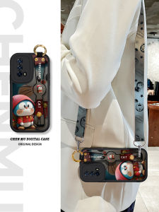 Cute Cat Silicone Phone Case with Lanyard Crossbody Neck Strap Womens New Cartoon Design Full Cover Z3 Compatible Mobile Phone Shell