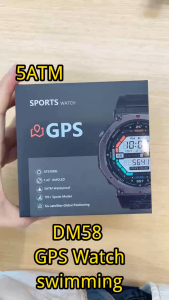 นาฬิกากีฬา GPS ใหม่จาก Rainbuvvy ปี 2025 กันกระแทกกันน้ำ 5ATM DM58 หน้าจอ AMOLED ขนาด 1.43 นิ้ว เข็มทิศวัดระดับความสูง แบตเตอรี่ความจุสูง สมาร์ทวอทช์สำหรับ IOS และ Android