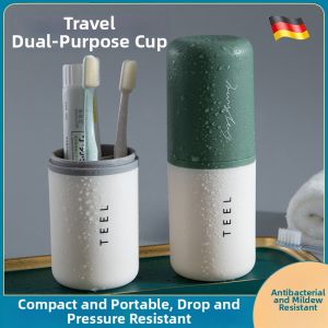 YIZHIBING | Portable Travel Goblet with Large Capacity Toothbrush and Paste Storage