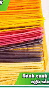 500G_BÁNH CANH ỐNG NGŨ SẮC/TỐT CHO SỨC KHỎE