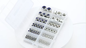 175pcs Stainless Steel Lock Nuts Hex Nut Set Hex Nuts Metric Set For Diy And Mechanical Repair