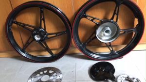 MÂM YAMAHA SIRIUS JUPITER EXCITER 2006-2010 5 CÂY NHỎ ĐĨA TRƯỚC-SAU ĐÙM(PHANH CƠ) GẮN ZIN THEO XE KHÔNG CHẾ CHÁO