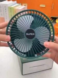 ALIA - Kipas Angin Meja Lipat Portable Duduk Mute 2000mAh Cas via USB Charging Bisa Disesuaikan 270° 3 Kecepatan Angin Cocok untuk Rumah Meja Kantor Berkemah