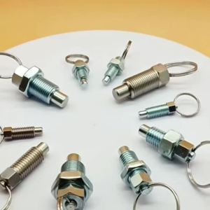 2PCS Stainless Steel Short Style Knob Plunger Spring Pin Pull Pin Indexing Positioning Self-locking Pull Pin