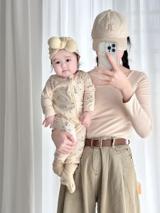 6-December Baby Clothes Ins Style Infant Zipper Jumpsuit Spring and Autumn South Korea from Babys Romper