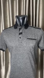 Kaos Fashion Pria CRS 91 Polo Kerah Motif Pepzak Segi Lengan Pendek Kasual Brand Dengan Tampilan Elegan (Kancing dan Kantong Saku Hidup)