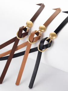 New Fashionable Knot Decorated Slim Waist Belt for Women in Black White And Red Colors to Be Worn with Dresses And Coats