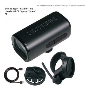 SHIZIWANGRI | SHIZIWANGRI 5 Chế Độ 2600 Lumens Đèn Pha Xe Đạp Đèn LED Xe Đạp Tự Động Làm Mờ Đèn Xe Đạp Type-C Sạc Hợp Kim Nhôm Chống Nước Để Đi Xe Ban Đêm