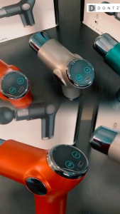 Dontz Pulse Groove Portable Massage Gun  32 Levels Touch Screen 3200rpm 1800mAh USB-C Low Noise