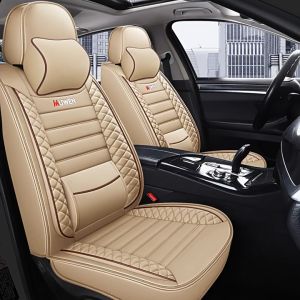 Chevrolet Special Leather Car Seat Covers Full Coverage Premium Waterproof Leather Car Seat Protector Full Set for Chevrolet Trailblazer，Monza，Cruze，Menlo，Mrlibu，Sail，Cobalt