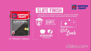 Nippon Slate Finish Gloss 1L | 5L  / Nippon Slate Finish Satin 1L | 5L - Clear Colour