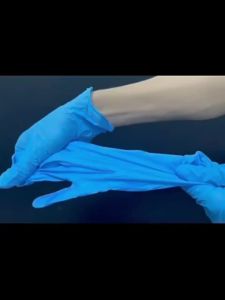 10/20/50/100/200/400-Pack Disposable Blue/White Pure Nitrile Gloves Durable and Powder-Free Suitable for Everyday Cleaning