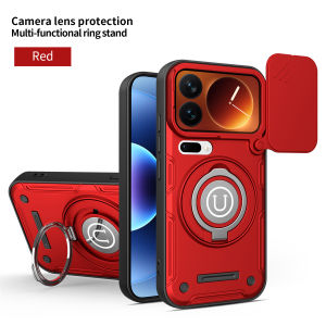 szhaiyu | Shockproof 360° Rotatable Magnetic Stand Phone Case for Xiaomi 17 Pro Max 15T Pro Power Slide Camera Lens Protection Back Cover