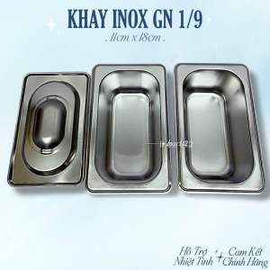 🅾️ KHAY INOX GN 1/9 / KHAY ĐỰNG THỰC PHẨM / KHAY ĐỰNG TOPPING / KHAY BUFFET / KHAY NHỎ