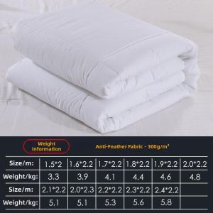 5-Star Premium Cotton Anti-Feather Filled Quilt