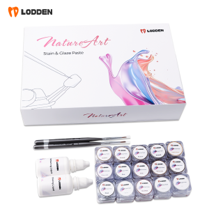 Bộ Dụng Cụ Phủ Men Sứ Nha Khoa LODDEN Nhiệt Độ Thấp 25ml Bút Màu Mink Dùng Cho Vật Liệu Trám Răng Bằng Zirconia