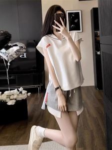 Internet Celebrity Fried Street Sportswear Suit Womens Summer Fashion Younger Short Sleeve Shorts Small Casual Two-Piece Suit Running