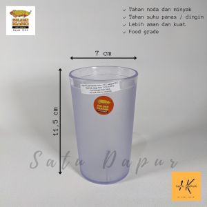 847 (6 pcs) - Gelas Plastik Bening Golden Dragon 380 ml Gelas Bening