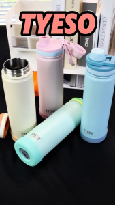 TYESO Original 750ml Vacuum Insulated Tumbler with Foldable Handle Water Drinking Sports Bottle for Kids