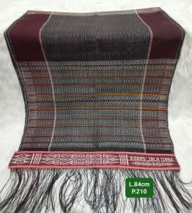 Ulos ragi hotang tenun tangan pakaian adat pria batak toba
