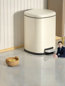 HANSHILIUJIA | Thùng Rác Inox Dung Lượng Lớn Có Đạp