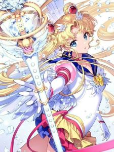 Bandai | Pintura de Diamantes DIY Mosaico de Diamantes de Sailor Moon Decoración de Hogar con Dibujos Animados Regalo para Fanáticos
