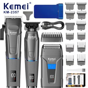 Bộ Cắt Tóc Chuyên Nghiệp Kemei KM-2375 Máy Cạo Mini Kéo Tỉa Máy Cắt Tóc Kỹ Thuật Số Với Nhiều Đầu Cắt Dành Cho Việc Tỉa Râu Và Tóc Đầu.
