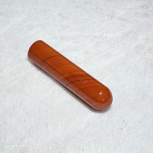 Premium aged Red Jasper seal Natural Crystal - polished smooth surface - decorative accessory - home decor item - light background display