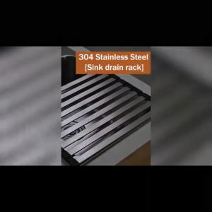 304 Stainless Steel kitchen sink drainer Foldable Kitchen Sink Drainer Basket Kitchen Organizing