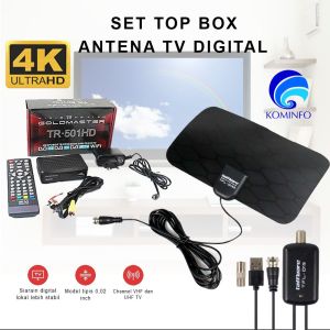 Antena TV Digital & Set Top Box Super Jernih untuk TV LED & Tabung