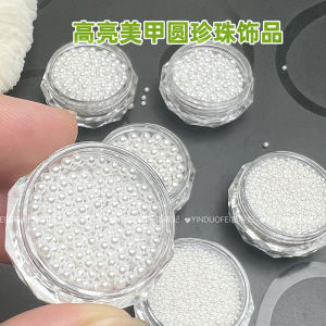 Bright Nail Pearl Jewelry Small Size Round 1. 2mm Three-Dimensional Pearl Nail Jewelry Nail Accessories Special