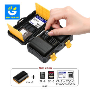 [HCM]Hộp bảo quản pin và thẻ nhớ máy ảnh chống sốc chống nước