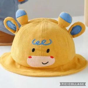 T.I - Topi Anak Laki Perempuan Cute Cow Bucket Hat Import