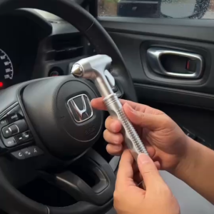 ค้อนนิรภัย ทุบกระจก รถยนต์ หัวเหล็กแข็งแรง ติดรถไว้อุ่นใจ 3 ใน 1