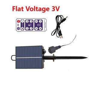 24V/3V Solar Battery Box LED String Lamp Solar Panel Controller with Remote Garden Street Path Camping Light Decoration Control