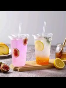 Large Capacity Milk Tea Cup Disposable Milk Tea Cup Disposable Coffee Cup Cold Drink Cup Plastic Milk Tea Cup Disposable Cup