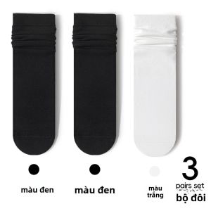 MiiOW | Tất cotton kháng khuẩn thấm hút mồ hôi dài đến bắp chân không gân cho nữ mùa thu thường ngày thoải mái thoáng khí phong cách Japonais