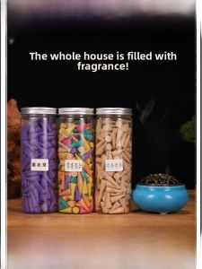 Natural Tower Incense Cones for Toilet Bathroom Air Purification Aromatic Herbal Sage Frankincense Myrrh Essential Oils